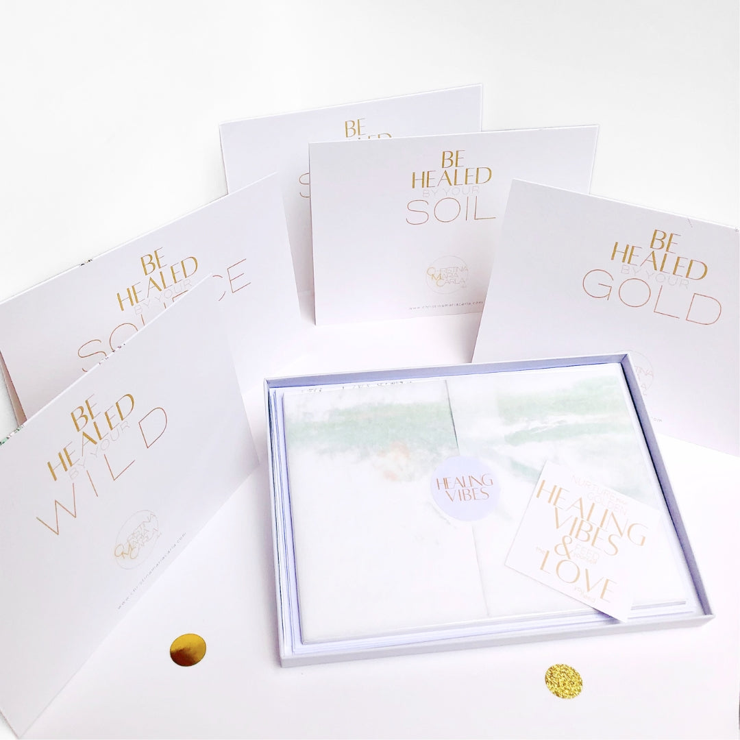 HEALING VIBES - Luxury Set of Art Cards with a Message