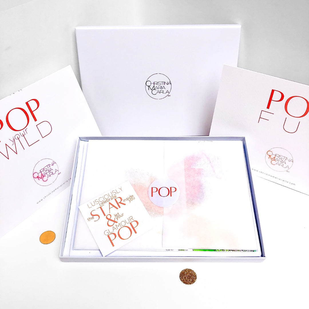 POP - Luxury Set of Art Cards with a Message